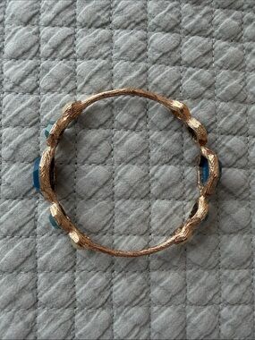 Gold-Tone Textured Bangle Bracelet - Women Jewelry